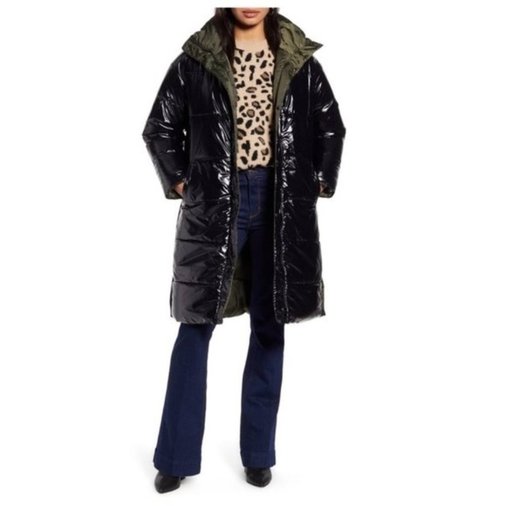Halogen Reversible Puffer Coat - Picture 3 of 11